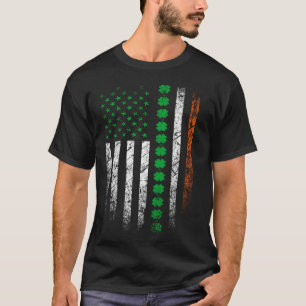 T-shirt St Patrick's Day IRISH AMERICAN FLAG Ireland Shame