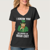T-shirt St Patricks Day Irish Exit  St Patricks (Devant)