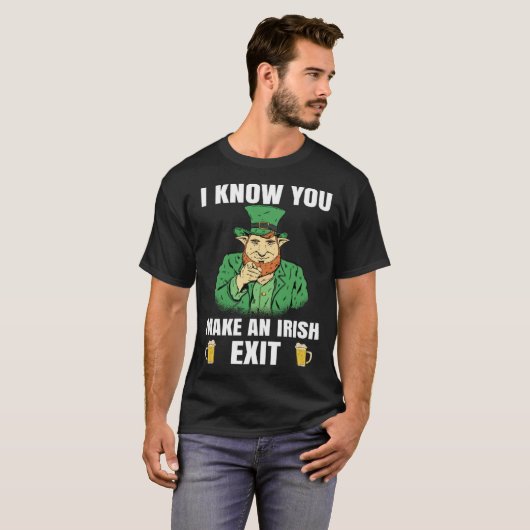 T-shirt St Patricks Day Irish Exit  St Patricks  2 (Devant entier)