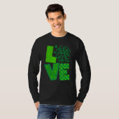 T-shirt St Patrick's Day Irish love shamrock (Devant entier)
