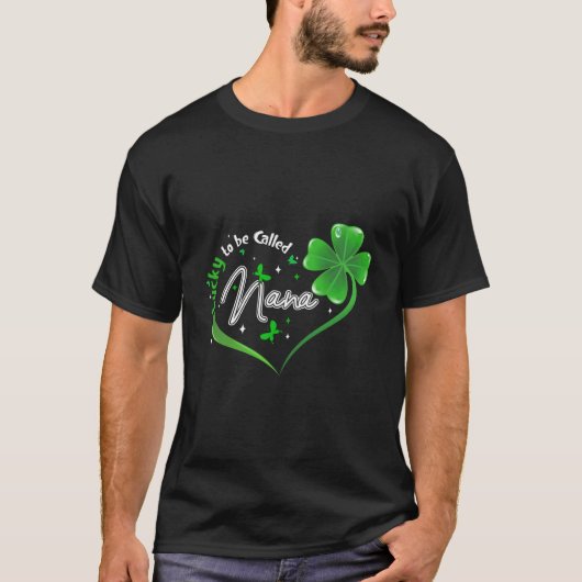 T-shirt St Patricks Day Irish Lucky To Be Called Nana (Devant)