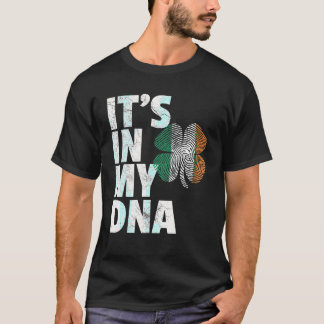 T-shirt St Patrick's Day It In My DNA Irish Flag Shamroc