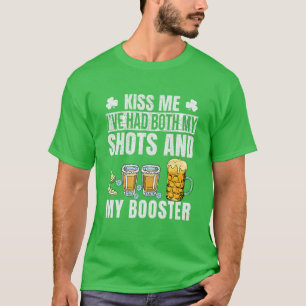 T-shirt St Patrick's Day Kiss Me Ive A Eu Mes Deux Chaussu