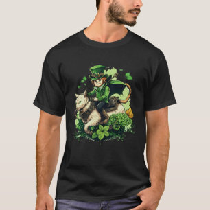 T-shirt St Patricks Day Leprechaun Chat Trèfle 2