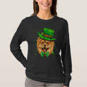 T-shirt St Patrick's Day Leprechaun Chow Chow Pet Dog Sham (Devant)