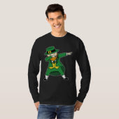 T-shirt St Patricks Day leprechaun dabbing st patty s Kids (Devant entier)