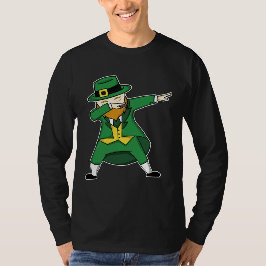 T-shirt St Patricks Day leprechaun dabbing st patty s Kids (Devant)