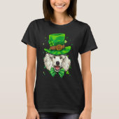 T-shirt St Patrick's Day Leprechaun Shamrock Poodle Dog Ir (Devant)