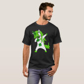 T-shirt St Patricks Day Lepricorn Dabbing Unicorn (Devant entier)