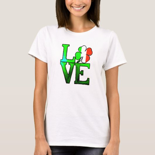 T-shirt « St Patrick's day LOVE » (Devant)