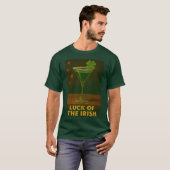 T-shirt St. Patrick's Day Luck Of The Irish Clover Martini (Devant entier)