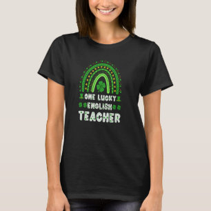 T-shirt St Patrick's Day One Lucky English Teacher Irlande