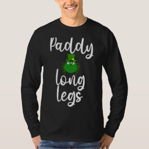 T-shirt St Patrick's Day Paddy Longues Jambes Araignée ver