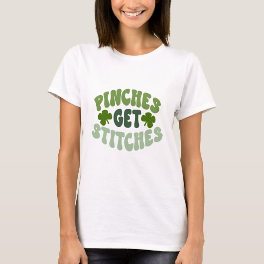 T-shirt St Patrick's Day Pinches Super obtenir des points  (Devant)