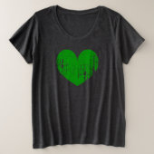 T-shirt St Patrick's Day plus taille pour femmes (Design devant)