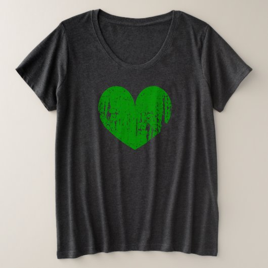 T-shirt St Patrick's Day plus taille pour femmes (Design devant)