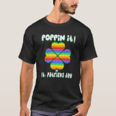 T-shirt St. Patricks Day Pop It Fidget Toy Lucky Shamrock (Devant)
