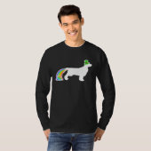T-shirt St. Patrick's Day Rainbow Dog Field Spaniel (Devant entier)