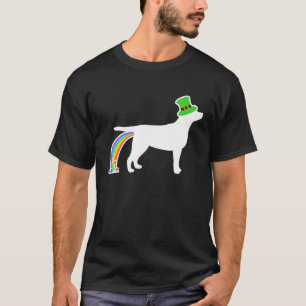 T-shirt St Patrick's Day Rainbow Dog Lab Labrador Retriev