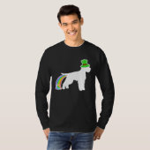 T-shirt St Patrick's Day Rainbow Dog Lagotto Romagnolo (Devant entier)