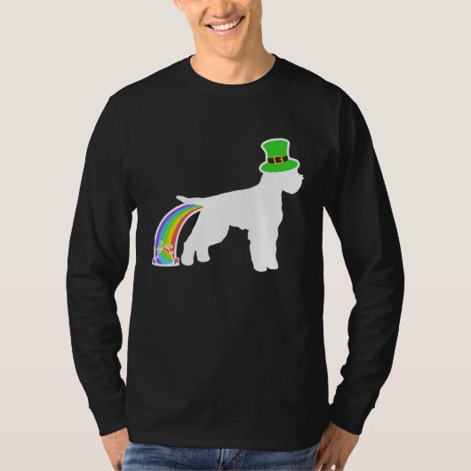 T-shirt St Patrick's Day Rainbow Dog Lagotto Romagnolo (Devant)