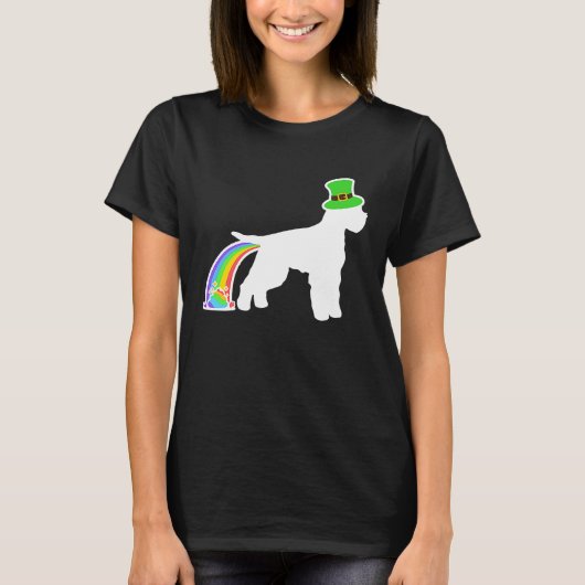 T-shirt St Patrick's Day Rainbow Dog Lagotto Romagnolo (Devant)