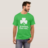 T-shirt St. Patrick's Day Running - Je vous boirai (Devant entier)