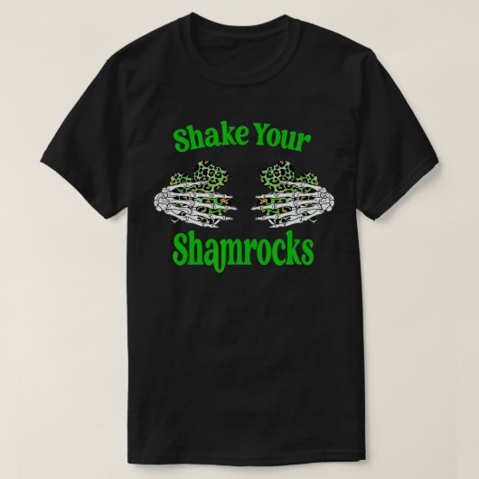T-shirt St Patrick's Day Shake Your Shamrock Clover (Design devant)