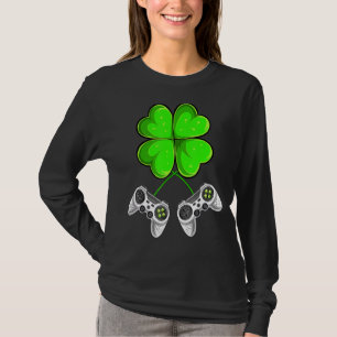 T-shirt St Patrick's Day Shamrock Love Video Game