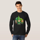 T-shirt St Patricks Day Shamrock Shirt Three Gnomes St Pat (Devant entier)