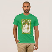 T-SHIRT ST.PATRICK'S DAY SHAMROCKS VERTS ET TRINITÉ (Devant entier)