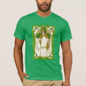 T-SHIRT ST.PATRICK'S DAY SHAMROCKS VERTS ET TRINITÉ (Devant)
