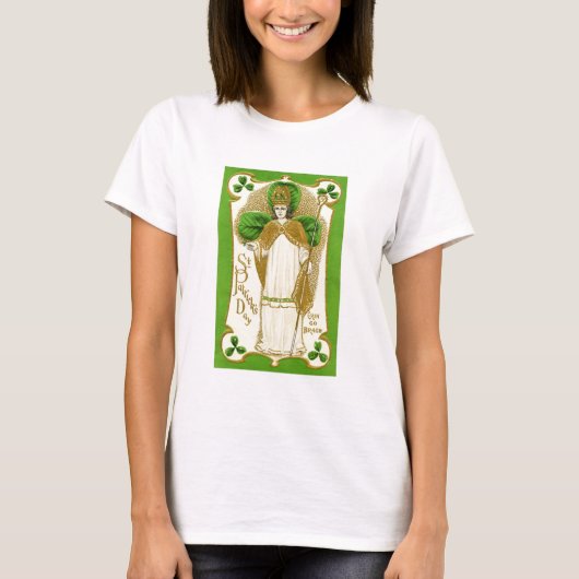 T-SHIRT ST.PATRICK'S DAY SHAMROCKS VERTS ET TRINITÉ (Devant)