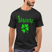 T-shirt St Patricks Day Slainte Shamrock Saint Irish Men W (Devant)