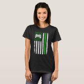 T-shirt St Patrick's Day Sport Video Jeu Shamrock Retro U (Devant entier)