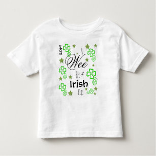 T-shirt St patrick's Day Toddlers avec année