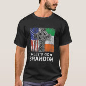 T-shirt St.Patrick's Day USA Irish Flag Let's Go Branson B (Devant)