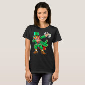 T-shirt St Patrick's Day Video Game Dabbing Leprechaun Gam (Devant entier)