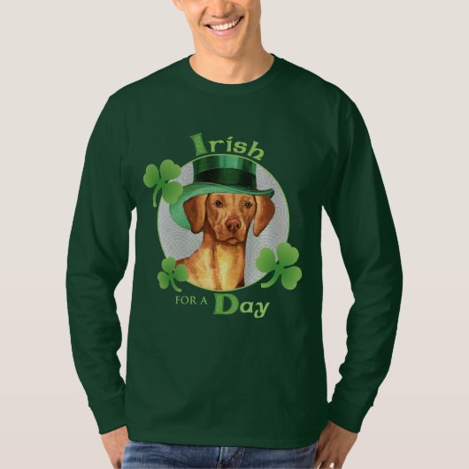 T-shirt St. Patrick's Day Vizsla (Devant)