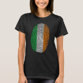 T-shirt St Patricks Day Zu Saint Paddy's Flag Irish Finger (Devant)