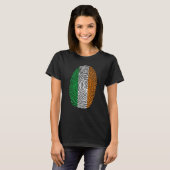 T-shirt St Patricks Day Zu Saint Paddy's Flag Irish Finger (Devant entier)