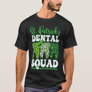 T-shirt St Patrick's Dental Squad Leopard Tooth For Dentis