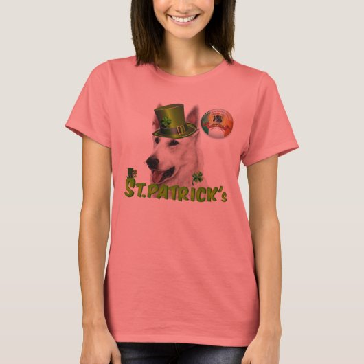 T-shirt St. Patricks Deutscher Schäferhund Besitzer (Devant)
