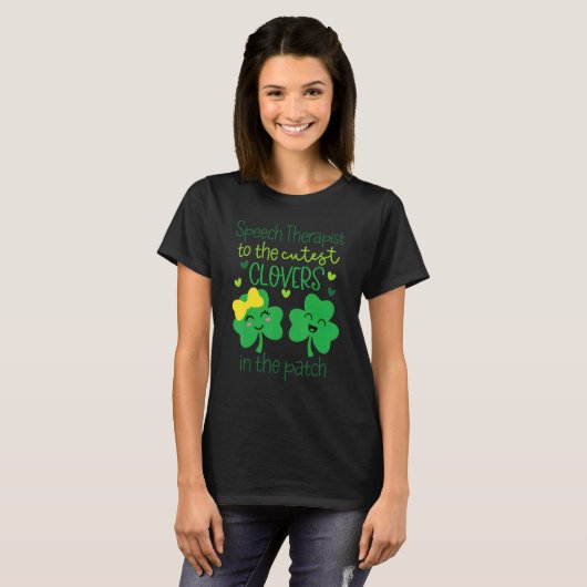 T-shirt St Patrick's orthophoniste to Cutest C in the P (Devant entier)