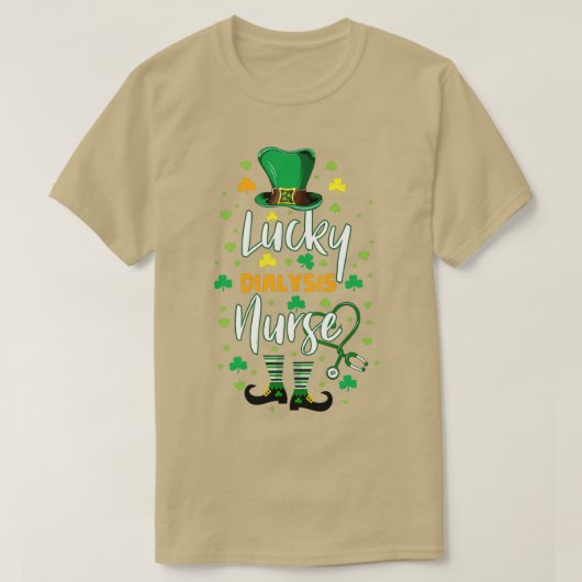 T-shirt St Patrickx27s Chance Dialyse Infirmière Green Ste (Design devant)