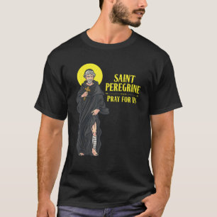 T-shirt St Peregrine Patron Saint du Cancer Patients Catho