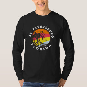 T-shirt St Petersburg Floride Vacances Souvenir Ocean Wave