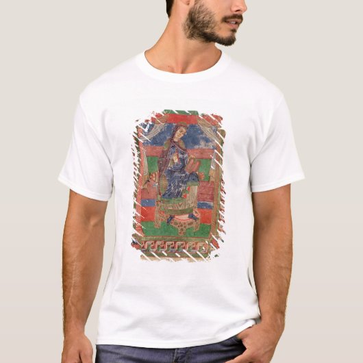 T-shirt St Radegund sur un trône (Devant)