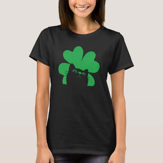 T-shirt St Saint Patrick's Day Cat Men Women Kids (Devant)
