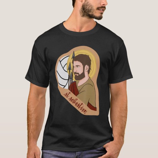 T-shirt St Sebastian Archery Archer Catholic Patron Saint  (Devant)